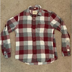 Hollister men’s stretch flannel. Size Large.